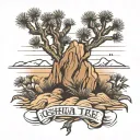 Joshua tree tattoo design idea