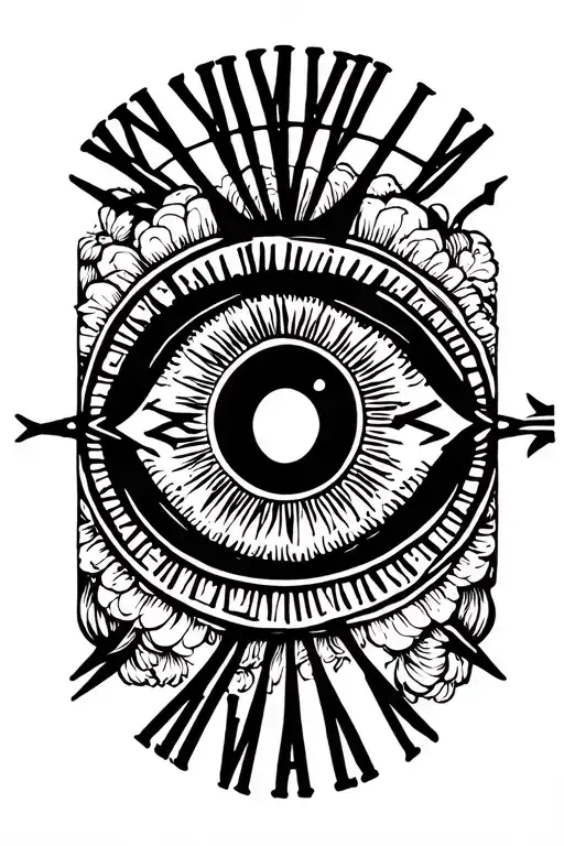All seeing eye birthdays roman numerals 16.07.1986 01.12.2017 08.07.2019 tattoo design idea