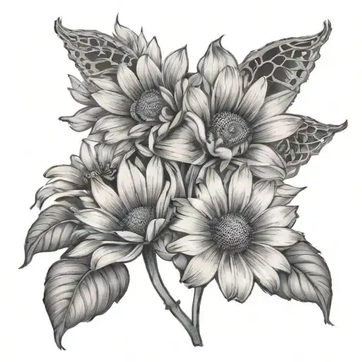 daisy and Oscar tattoo design idea