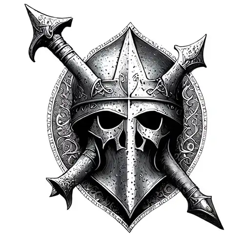 knights templar tattoo design idea