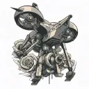 drone tattoo design idea