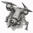 drone tattoo design idea