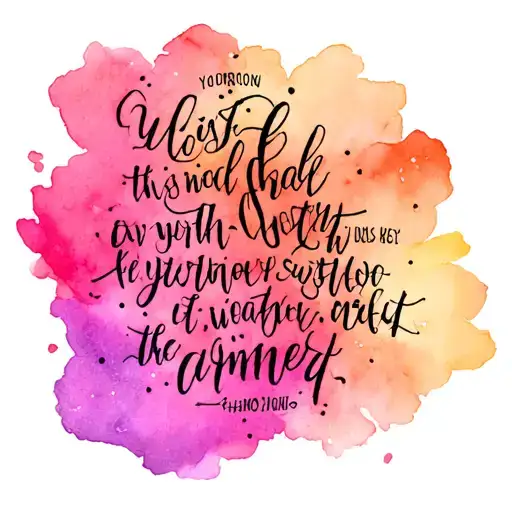 Bible verse incorporated tattoo design idea