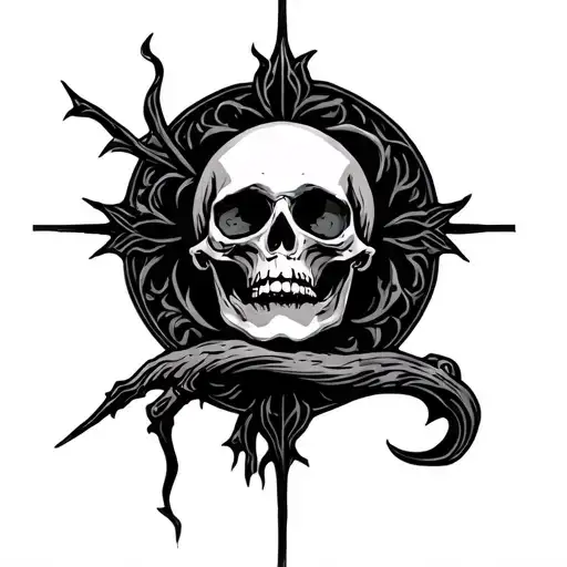 holy death tattoo design idea