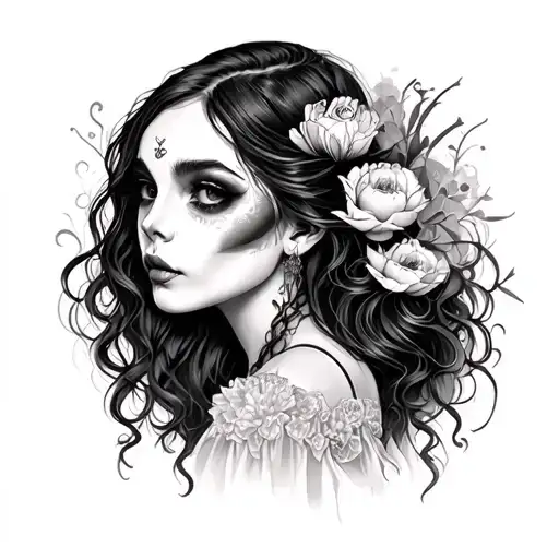 haunting adeline tattoo design idea