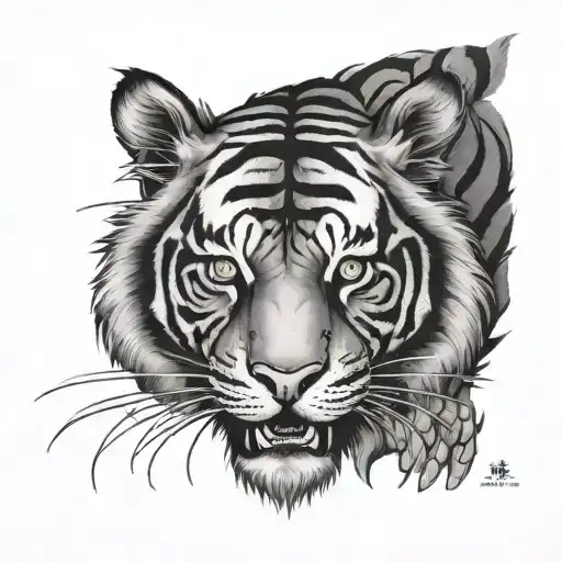 Chinese Tiger tattoo design idea