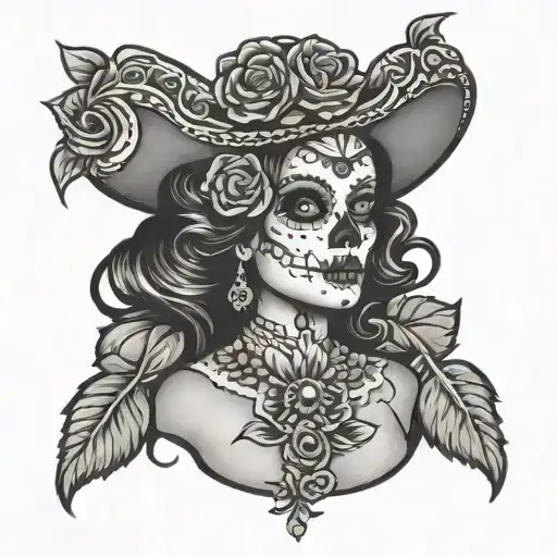 The Catrina tattoo design idea