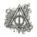 harry potter deathly hallows tattoo design idea