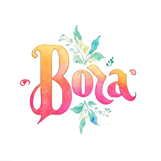 "Bora" Two Word Ambigram Generator tattoo design idea