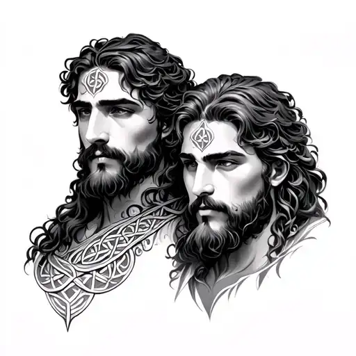 Celtic Father Son tattoo design idea