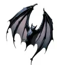 bat wings tattoo design idea