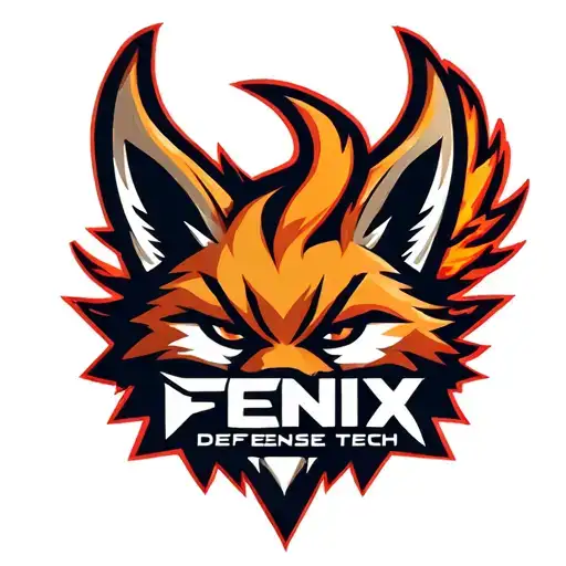 "Fenix Defense Tech" "Fenix Defense Tech" Military War Style Fox Head with Phoenix Body with strength logo tattoo design idea