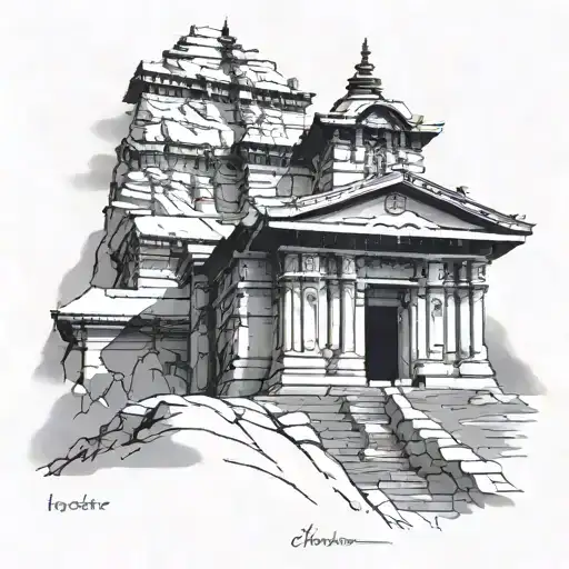 kailash kedarnath temple The temple tattoo design idea