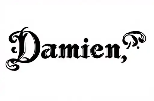 "🩷Damien🩷" tattoo design idea