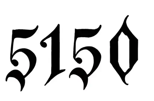 "5150" tattoo design idea