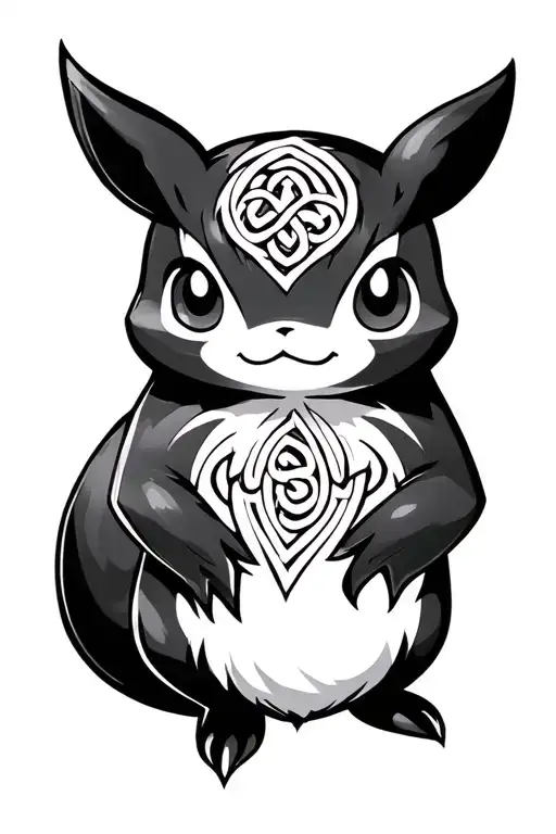 Celtic raichu tattoo design idea