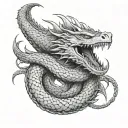 Jormungandr tattoo design idea
