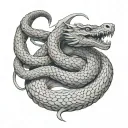 Jormungandr tattoo design idea