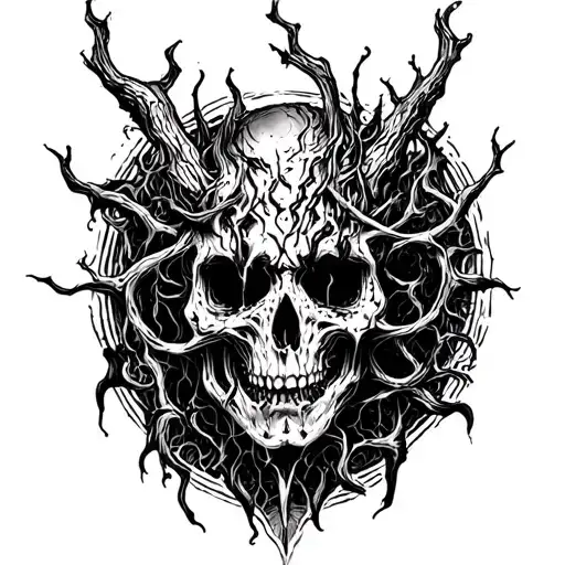underworld hell tattoo design idea