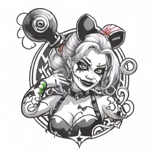 Harley Quinn tattoo design idea