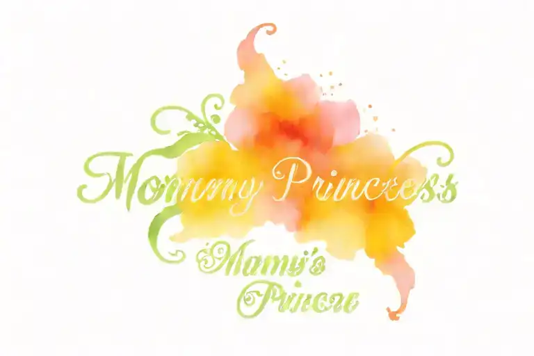 flowery design with the words "mommy's princess"  tattoo design idea