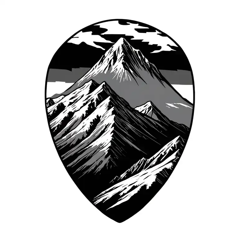 Pikes Peak tattoo design idea