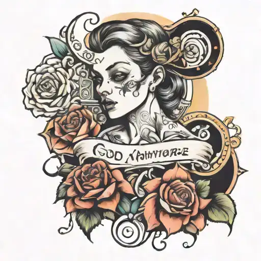 God is nowhere, I am everything for me. tattoo design idea