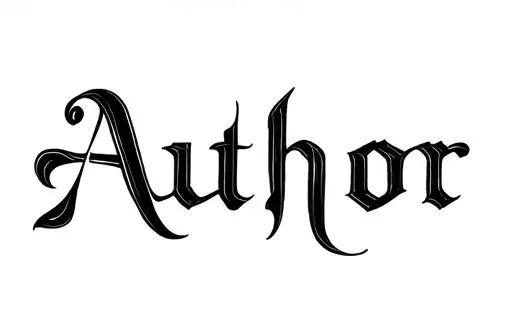 "Author" tattoo design idea