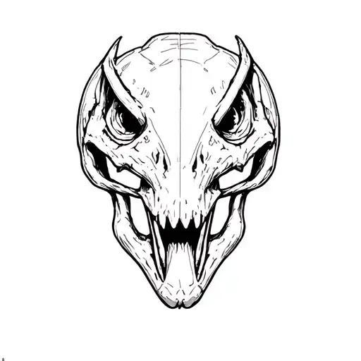 "Dinosaur skull" motorcycle helmet tattoo design idea