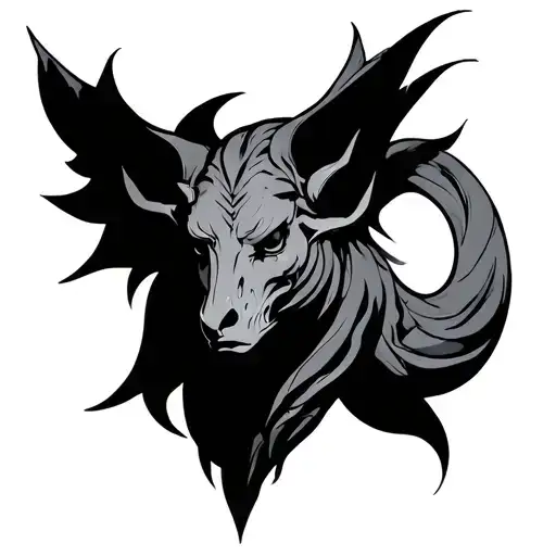 Trapezius tattoo design idea