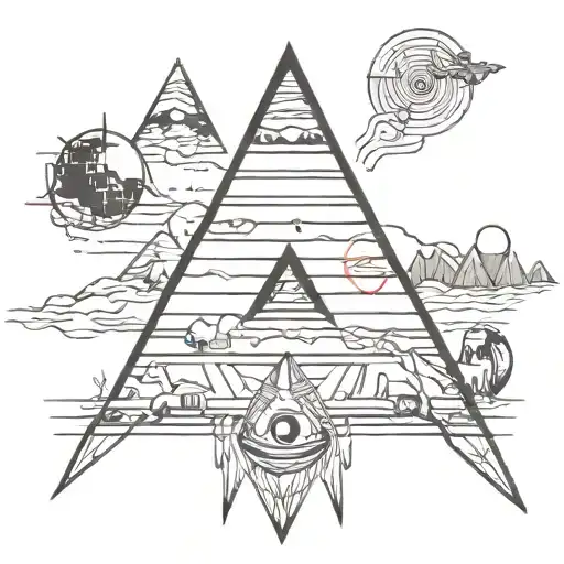 pyramid song by radiohead tattoo design idea