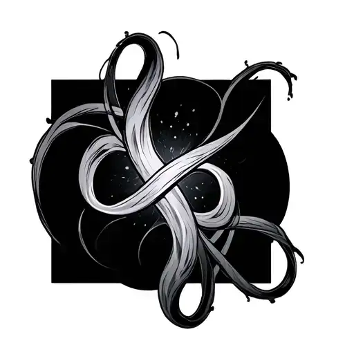 444 Infinity tattoo design idea