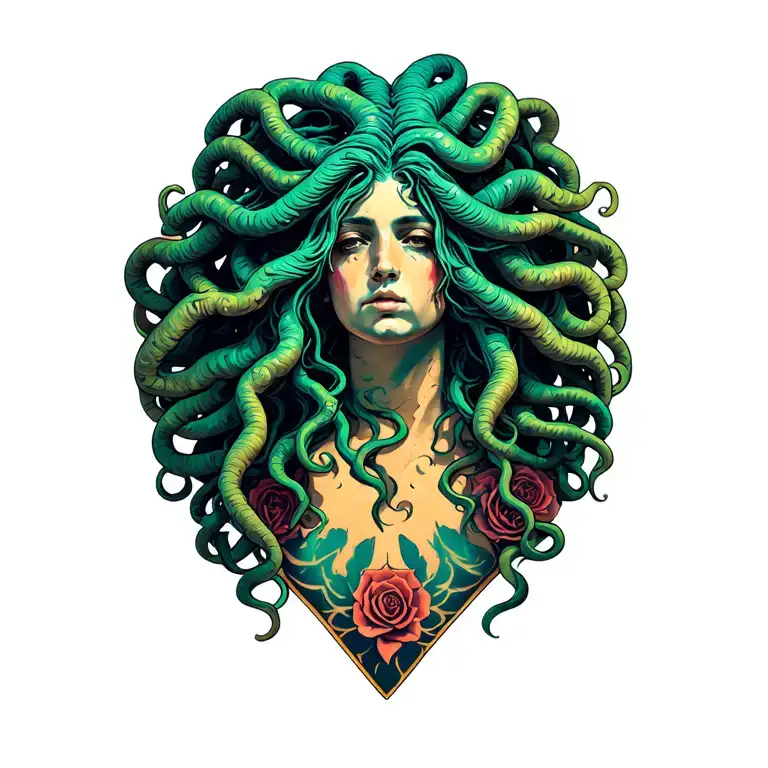 medusa tattoo design idea