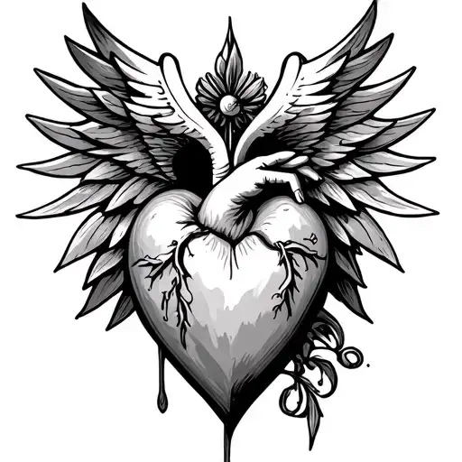 Immaculate Heart tattoo design idea