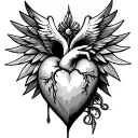 Immaculate Heart tattoo design idea