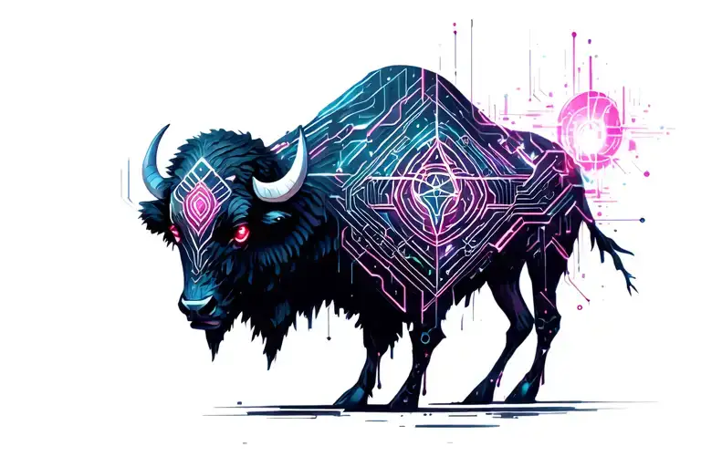 Buffalo Storm tattoo design idea