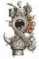 initials BAR tattoo design idea