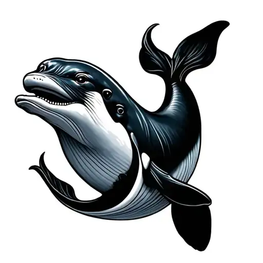 Beluga Whale tattoo design idea