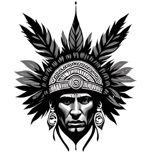 Indian Ecuador tattoo design idea