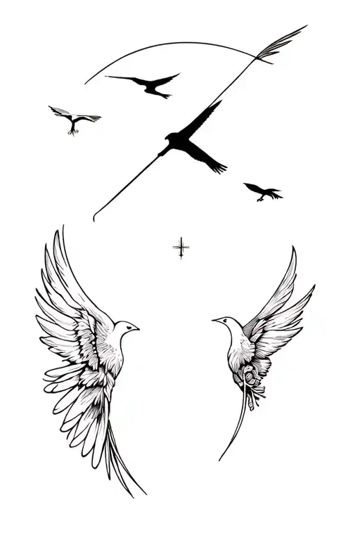 Icarus incorporated. Maybe throw in some clocks, feathers, birds, or flowers.  tattoo design idea