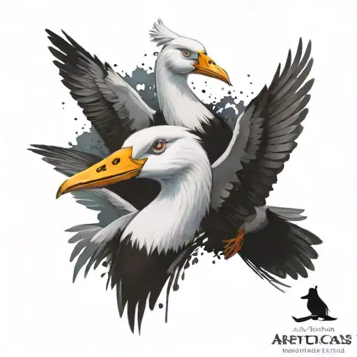 geese from aristocats tattoo design idea