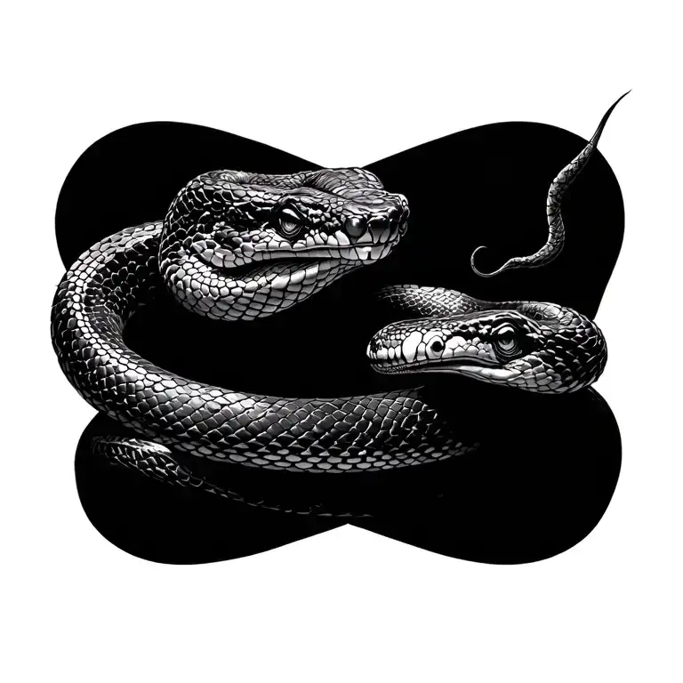 Snake with a tattoo design idea