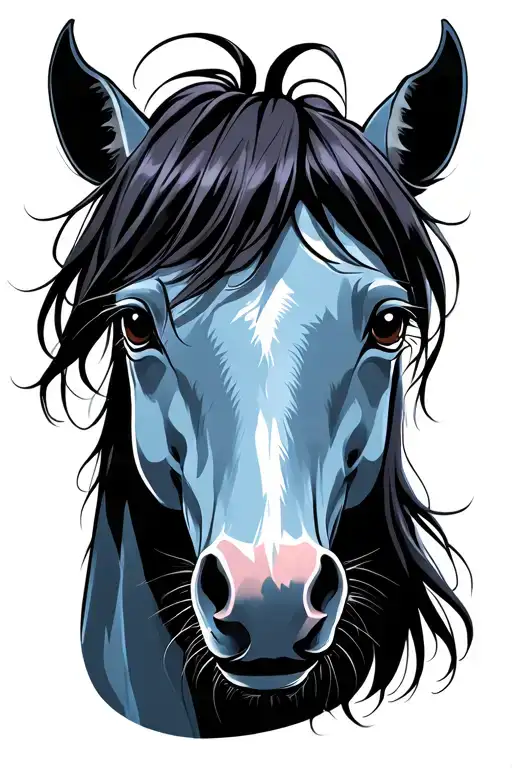 Horse tattoo design idea