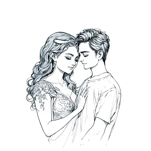 A piece of my soul will stay with you does not cry even if it hurts a couple I will always be there tattoo design idea