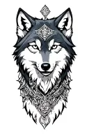 Legend of Zelda twilight princess wolf link tattoo design idea