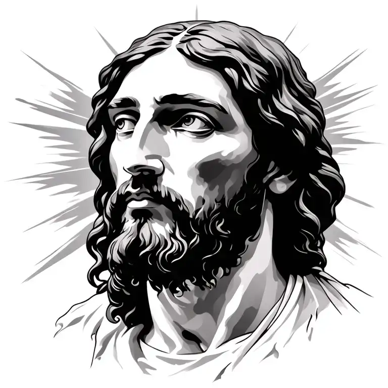 jesus christ tattoo design idea