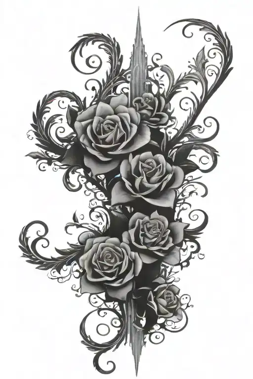 I am looking to get at tattoo design for a leg sleeve, to cover the rest of my one leg  I already have the shin tattooed tattoo design idea
