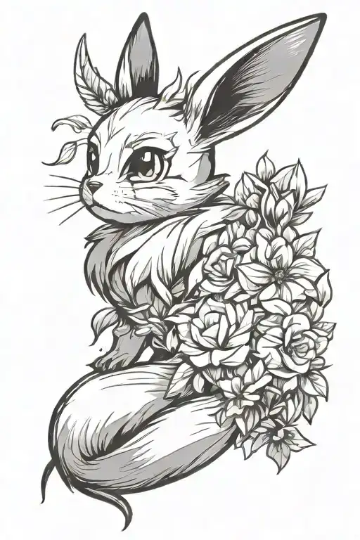 eevee tattoo design idea