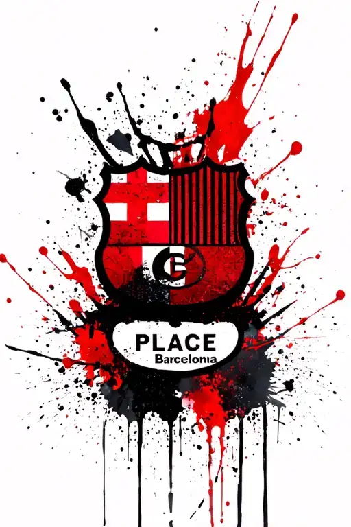 "Place" Barcelona logo tattoo design idea
