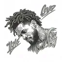 J Cole Love Yourz tattoo design idea